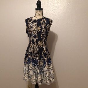 Pretty Blue Floral Dress